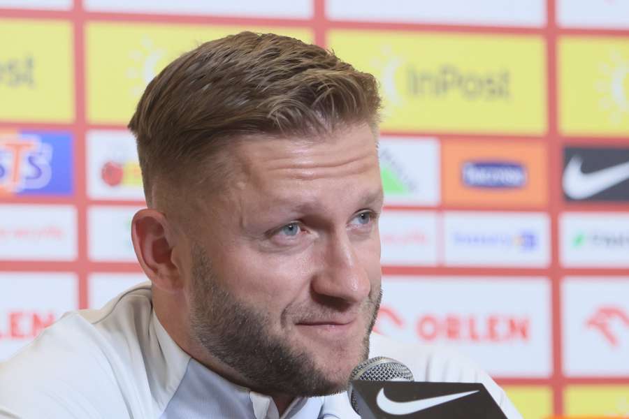 Blaszczykowski tijdens zijn laatste persconferentie voor de Poolse nationale ploeg