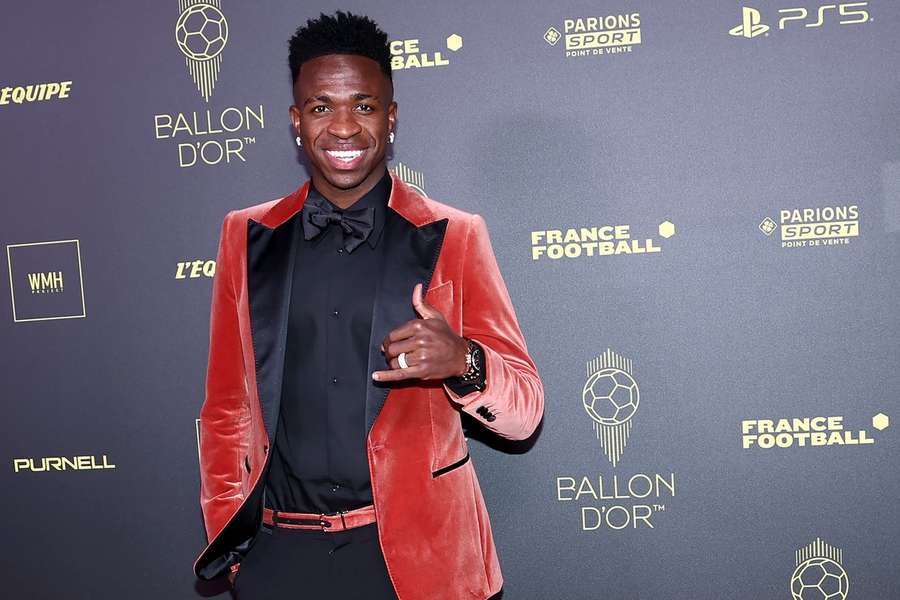 Vinícius Júnior bij de Ballon d'Or-ceremonie