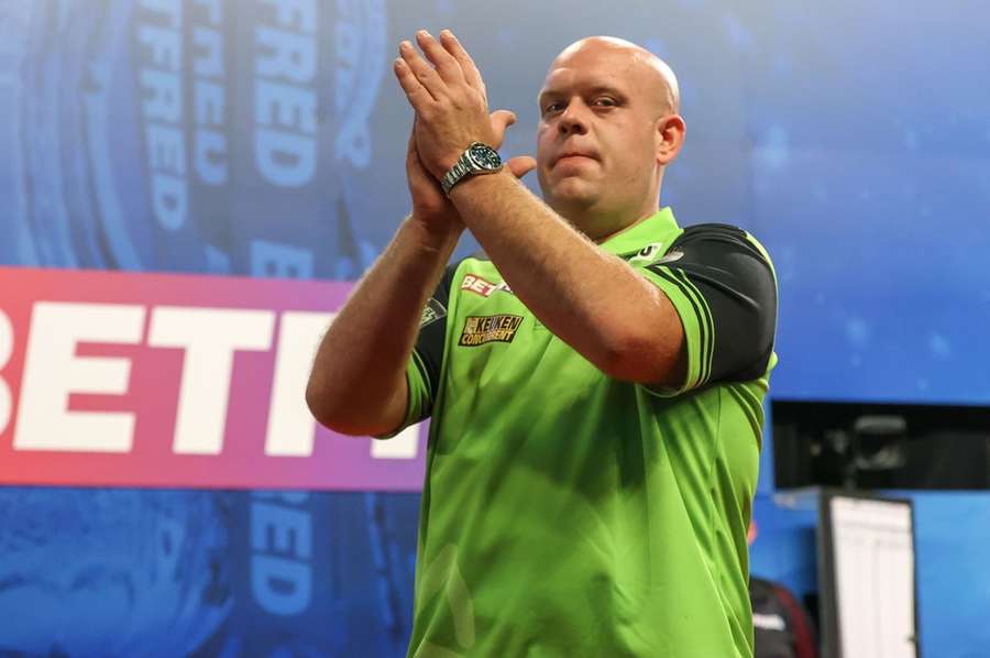 Michael van Gerwen was de titelverdediger maar moest het afleggen tegen de Noord-Ier Brendan Dolan