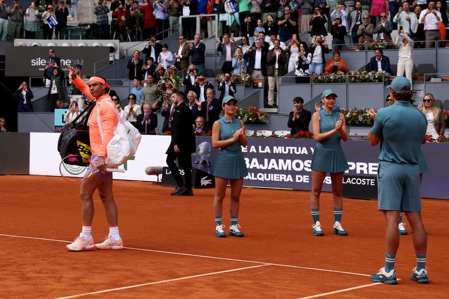Rafa Nadal está sintiendo el cariño del Mutua Madrid Open
