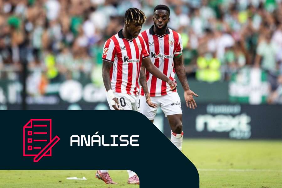 Nico e Iñaki Williams no Athletic Bilbao