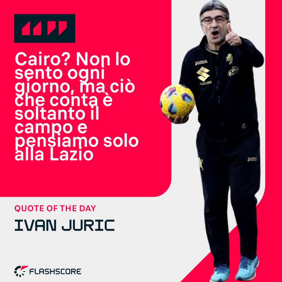 Le parole di Juric su Cairo