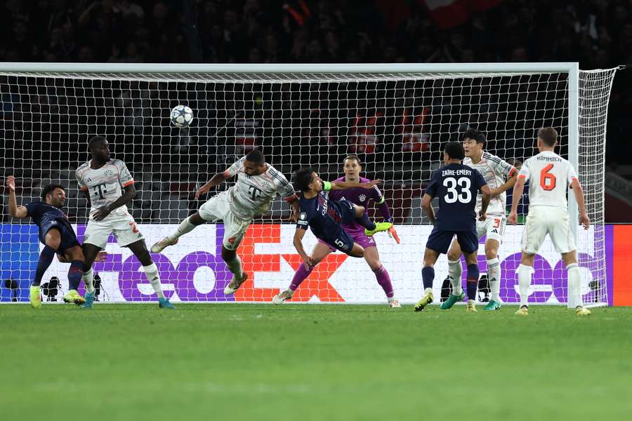 It was backs against the wall for Bayern in the closing stages It was backs against the wall for Bayern in the closing stages