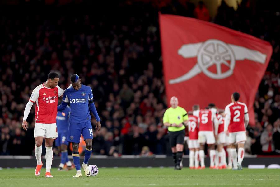 O Chelsea fez uma péssima partida no Emirates Stadium