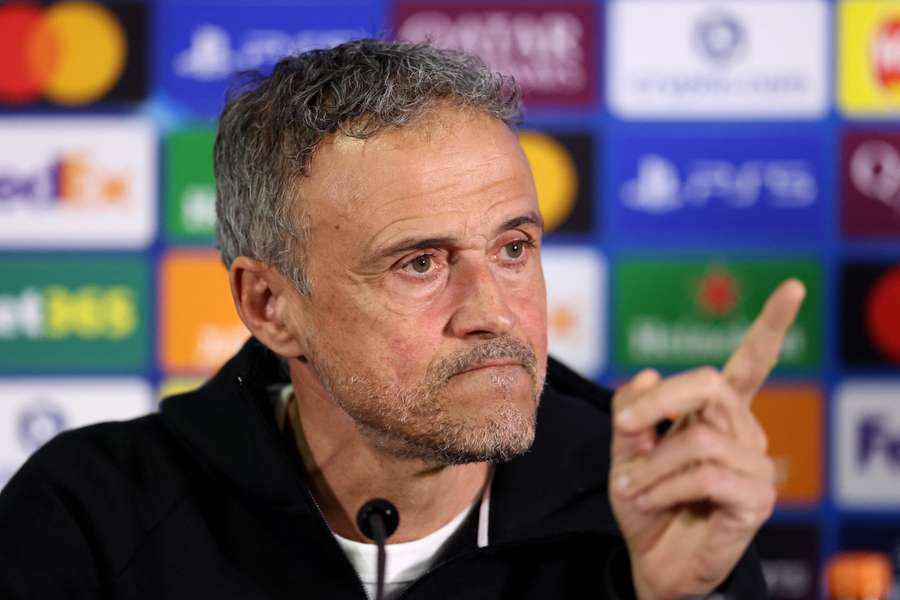 Luis Enrique face à la presse le 16 mars.
