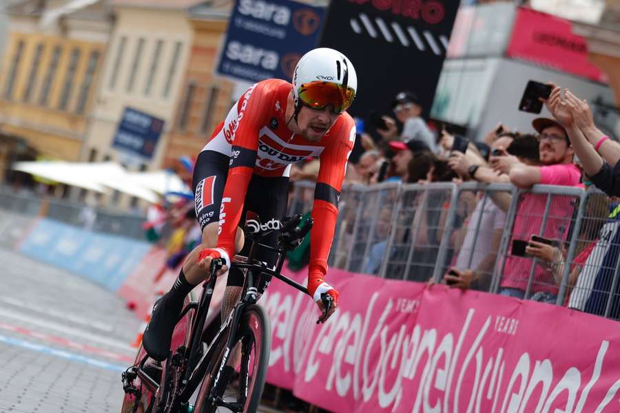 Harm Vanhoucke tijdens de Giro d'Italia in 2022