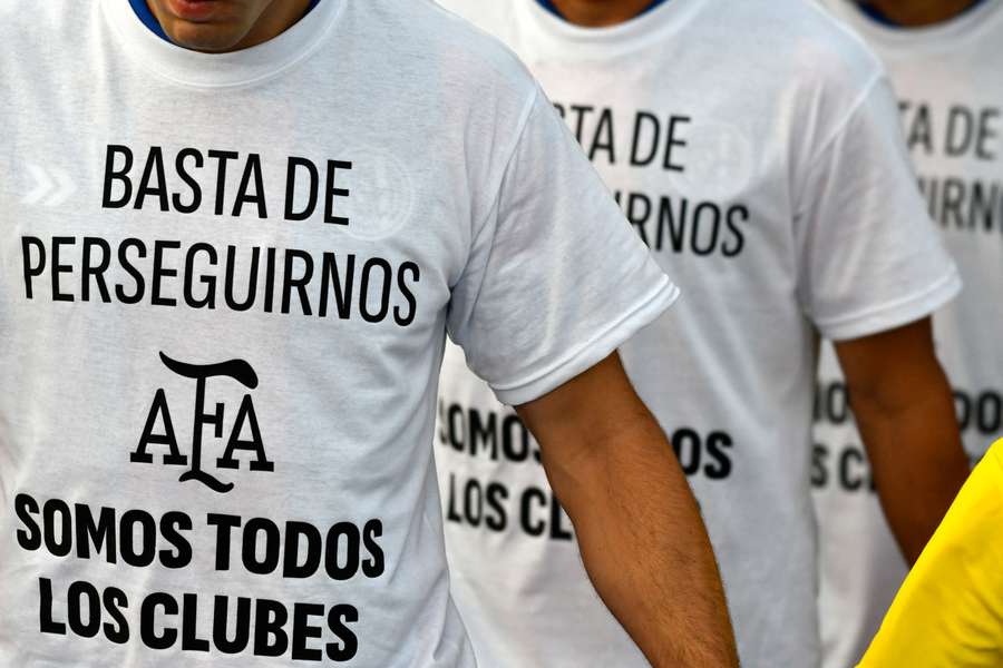 Apoyo a la AFA en el partido Apoyo a la AFA en el partido