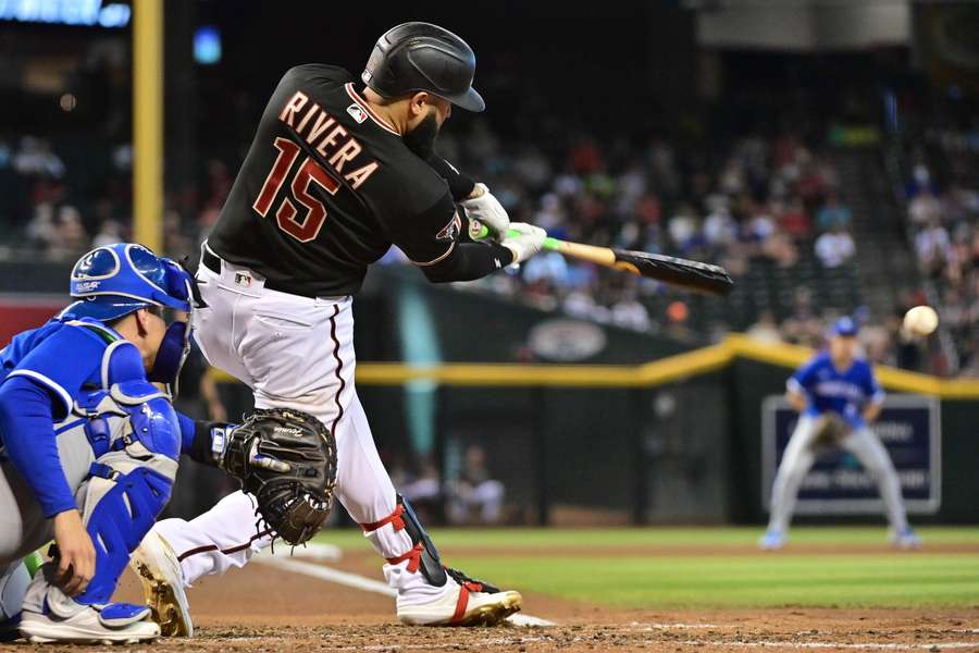 Singolo di Rivera nel quarto inning contro i Kansas City Royals 