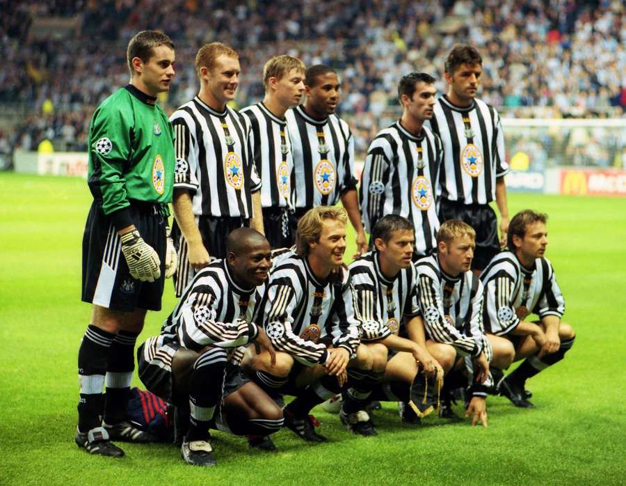 Newcastle United's side at the time Newcastle United's side at the time