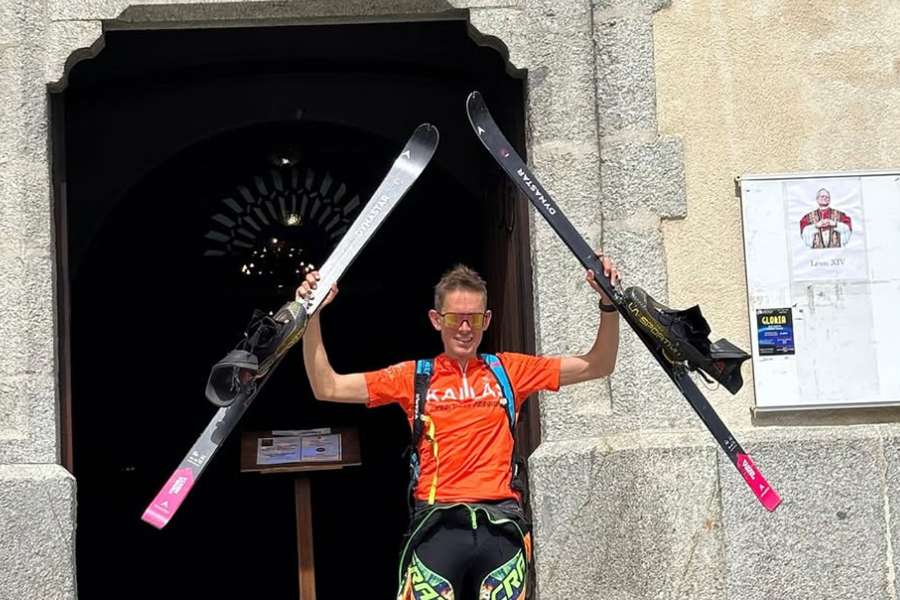 William Boffelli, después de su ascenso al Mont Blanc