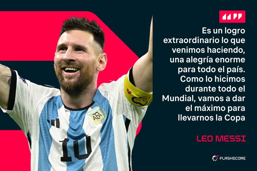 Leo Messi: "Es un logro extraordinario, disfrutemos esto, es grandioso"