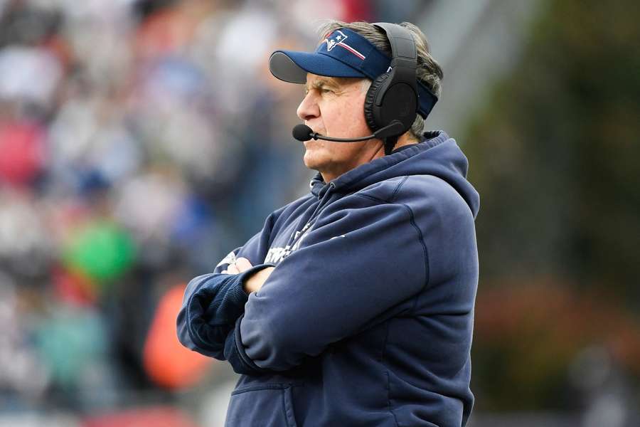 Bill Belichick durante il secondo tempo contro i Buffalo Bills