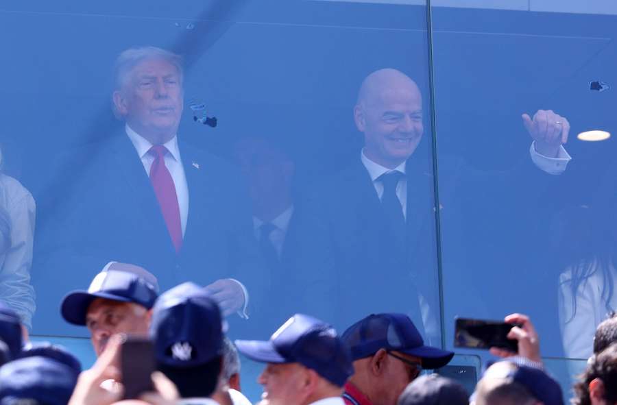Donald Trump and Gianni Infantino at the World Cup final Donald Trump and Gianni Infantino at the World Cup final