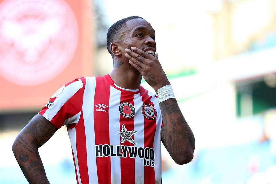 Toney in action for Brentford