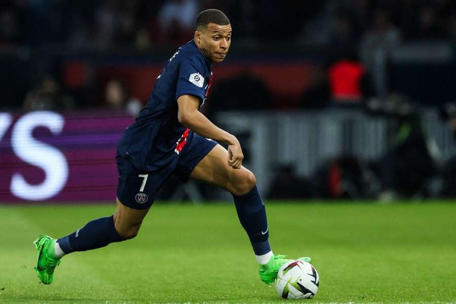 Kylian Mbappé avec le PSG.