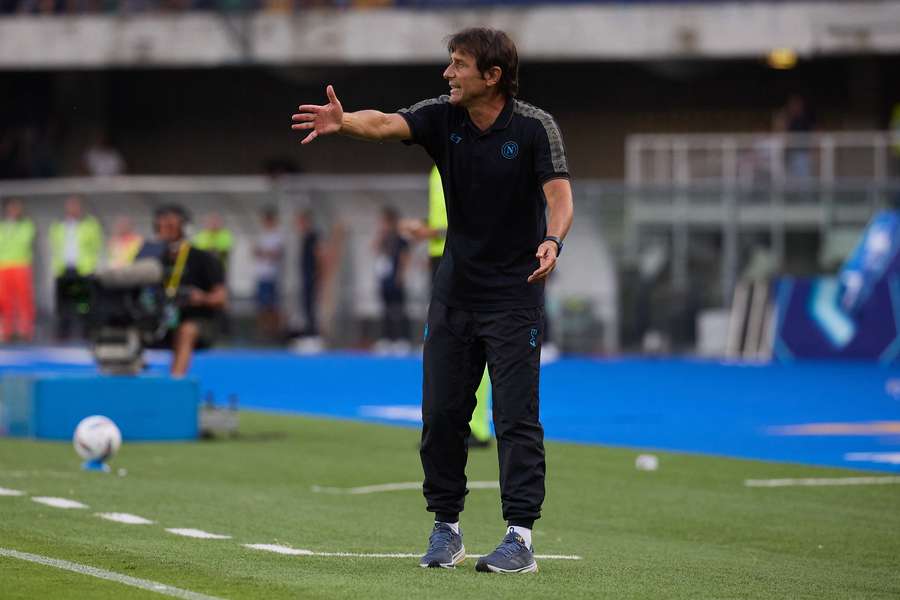 Antonio Conte bei seinem Serie-A-Debüt als Napoli-Trainer