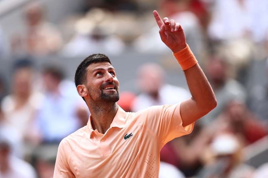 Djokovic, en su último partido en Roland Garros