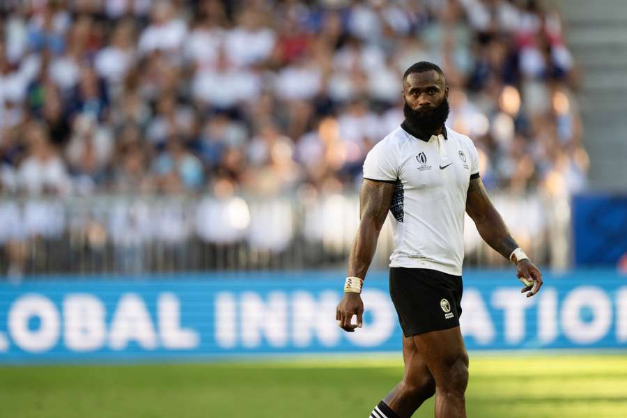 Radradra durante o jogo do Campeonato do Mundo entre as Ilhas Fiji e a Geórgia