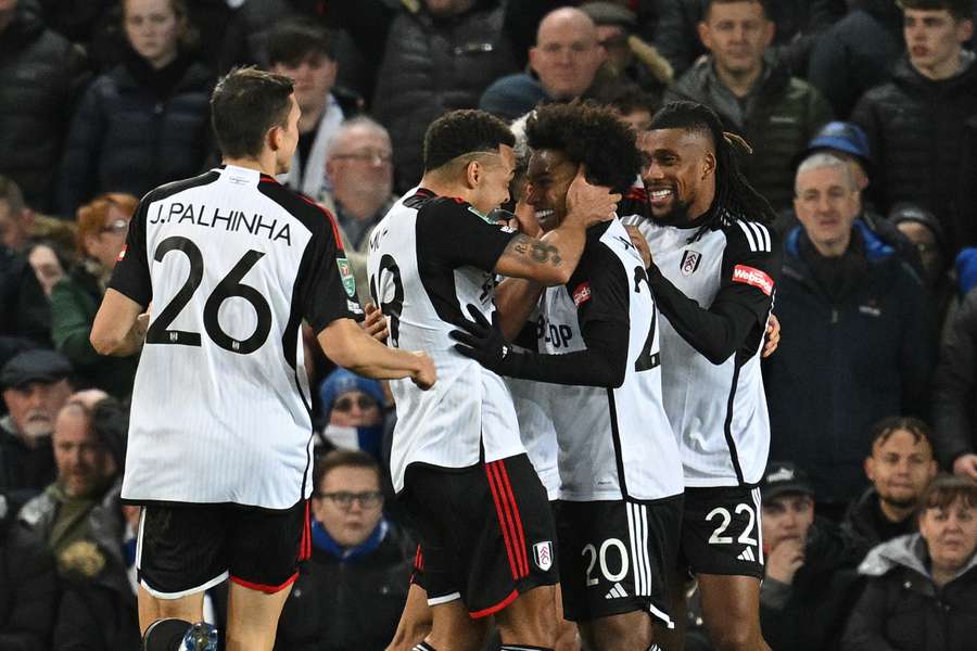 Fulham players celebrate