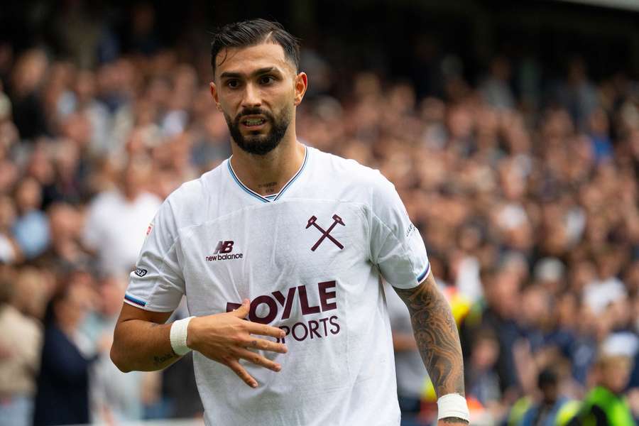 Taty Castellanos looking on during the Championship match between Millwall and West Ham Taty Castellanos looking on during the Championship match between Millwall and West Ham