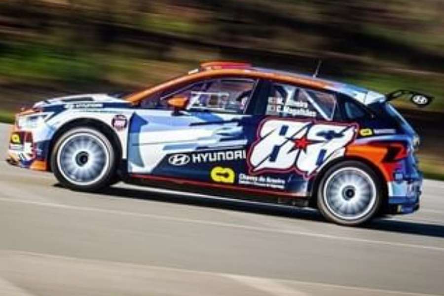 O Hyundai de Miguel Oliveira em ação no Rali