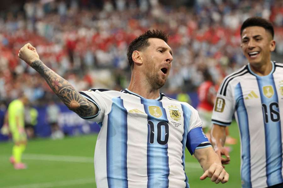 L'esultanza di Messi L'esultanza di Messi