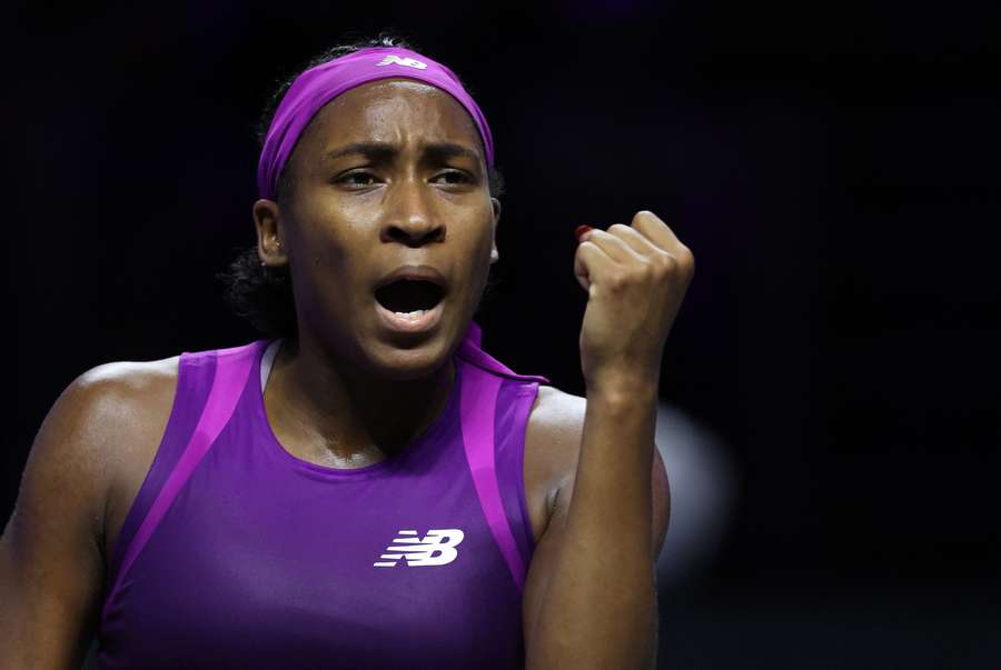 Coco Gauff staat zaterdag in de finale van de WTA Finals