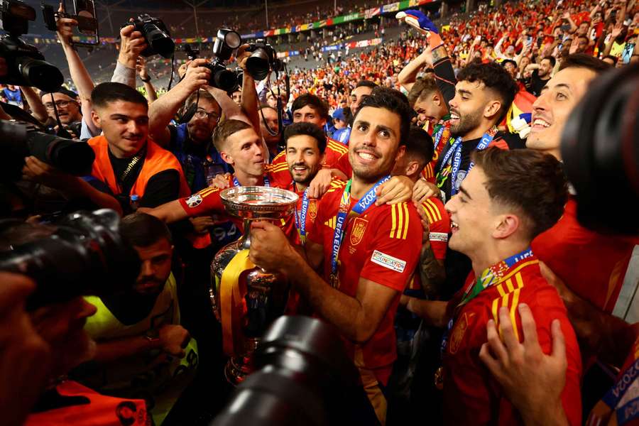 Rodri was named the player of the tournament at EURO 2024