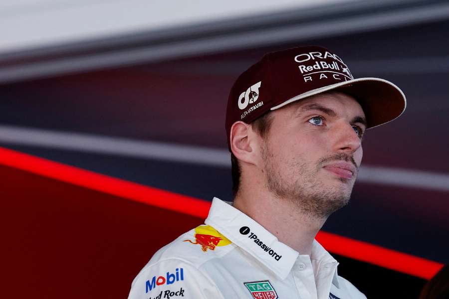 Verstappen speaks to the media