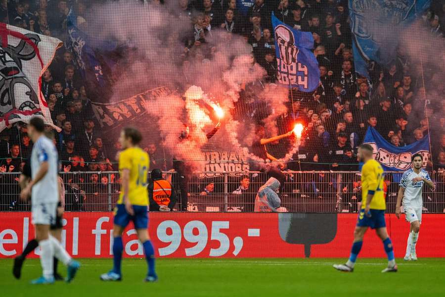 "New Firm" derbies between Brondby and FC Copenhagen are usually haunted by crowd trouble