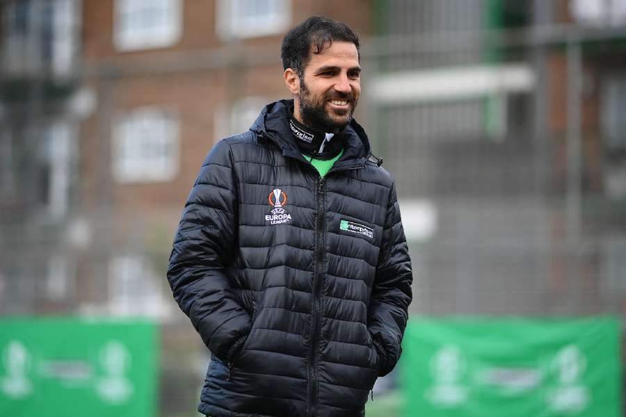 Fabregas taking part in Enterprise Rent-A-Player at Westway Sports Centre in London