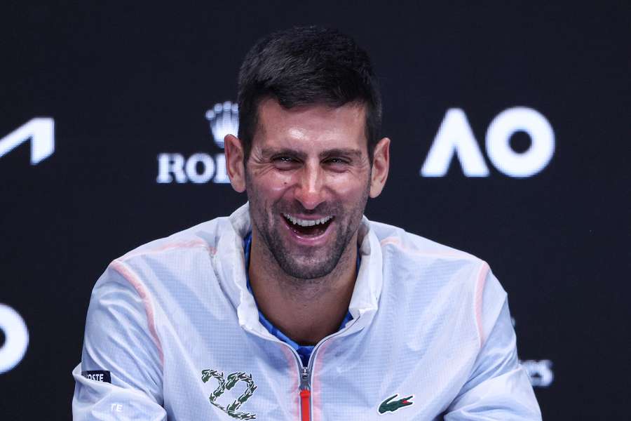 La felicidad de Djokovic es más que evidente