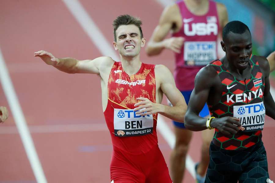 Adrián Ben se queda a ocho centésima del podio mundial de los 800 metros