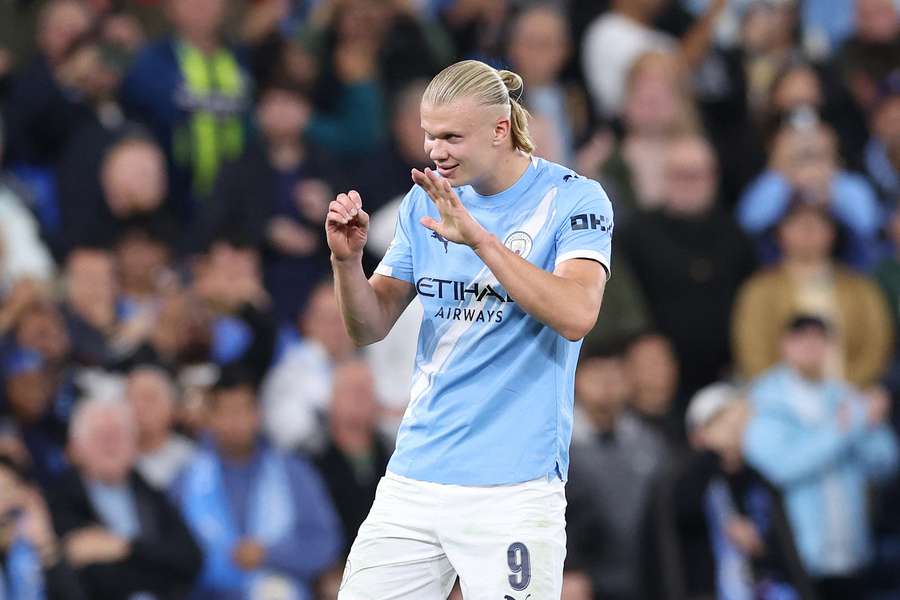 Manchester City bude opět spoléhat na Erlinga Haalanda. Manchester City bude opět spoléhat na Erlinga Haalanda.