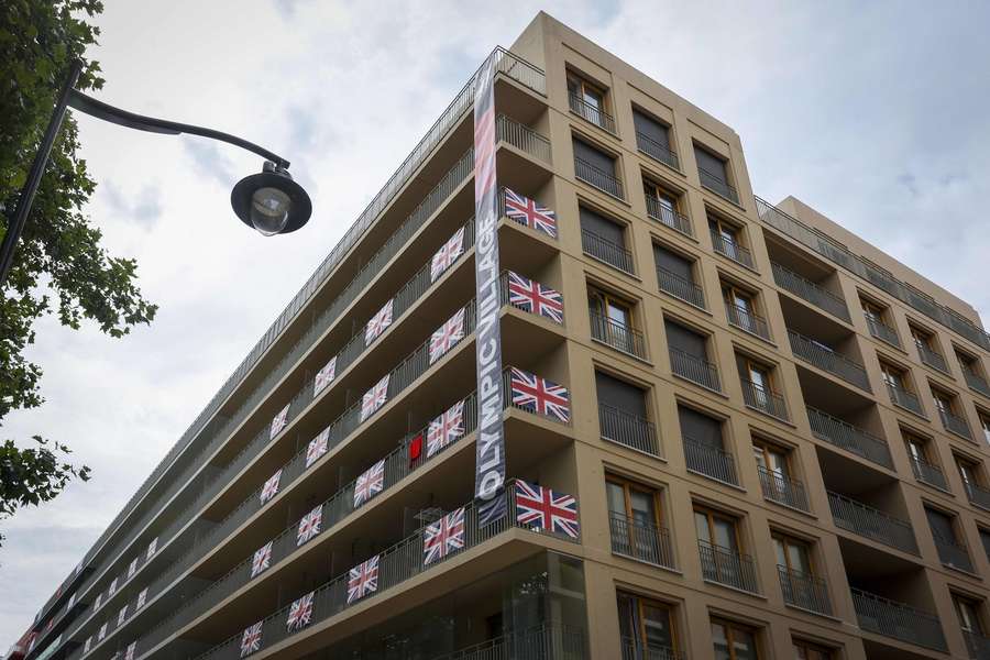 Team GB's area of the Olympic village