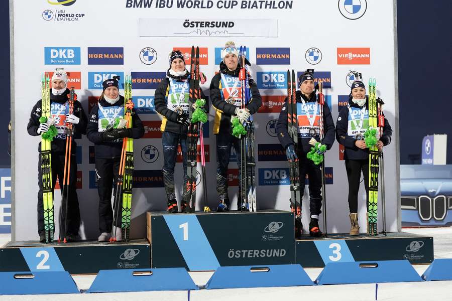 La Suède remporte le relais mixte simple à Ostersund, la France 3e La Suède remporte le relais mixte simple à Ostersund, la France 3e