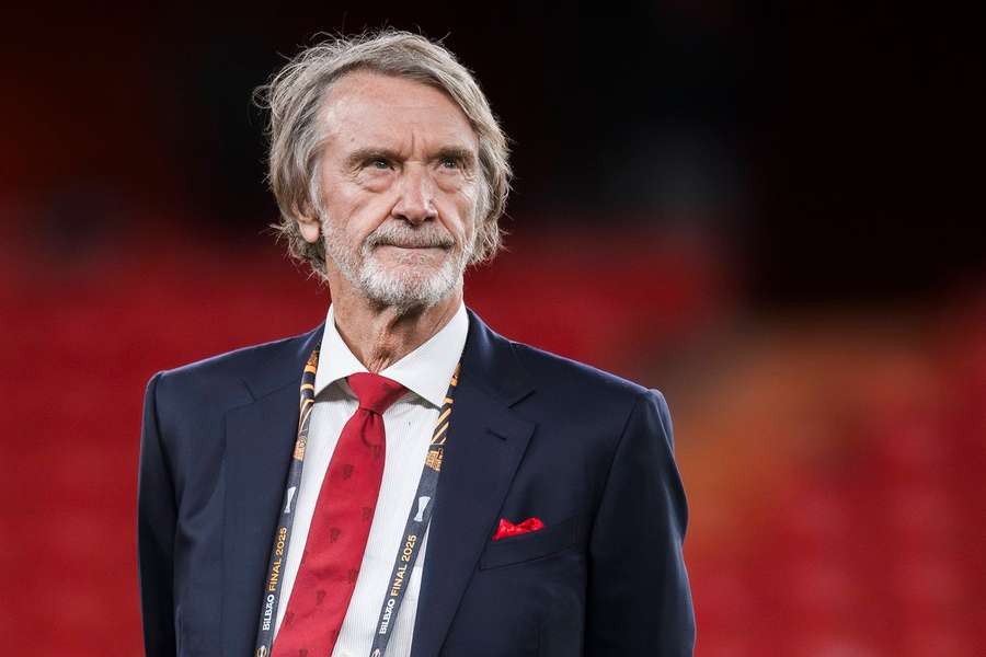 Jim Ratcliffe lors de la finale de Ligue Europa 2025. Jim Ratcliffe lors de la finale de Ligue Europa 2025.