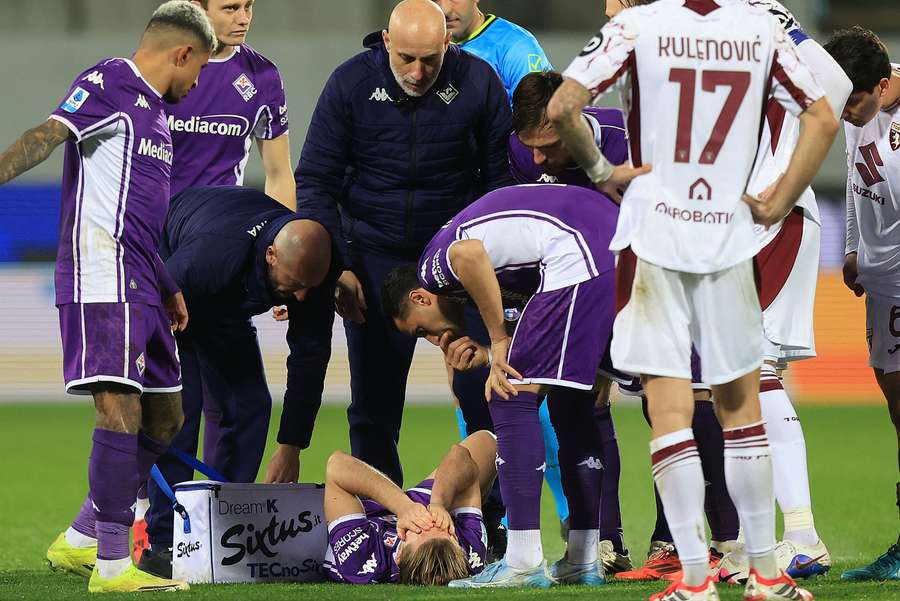 Il momento dell'infortunio