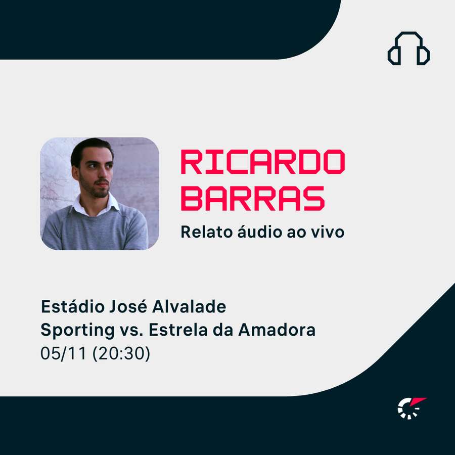 Acompanhe o relato ao vivo do Estádio José Alvalade através da app ou site