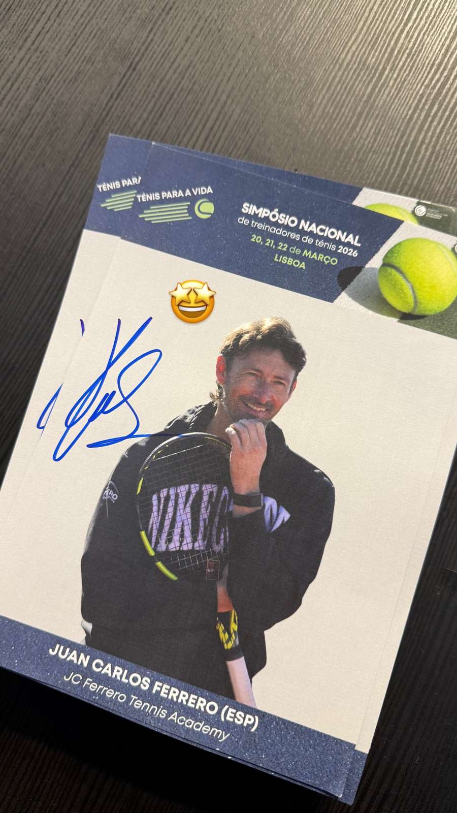 Juan Carlos Ferrero deu uma palestra no Simpósio nacional de treinadores de tênis