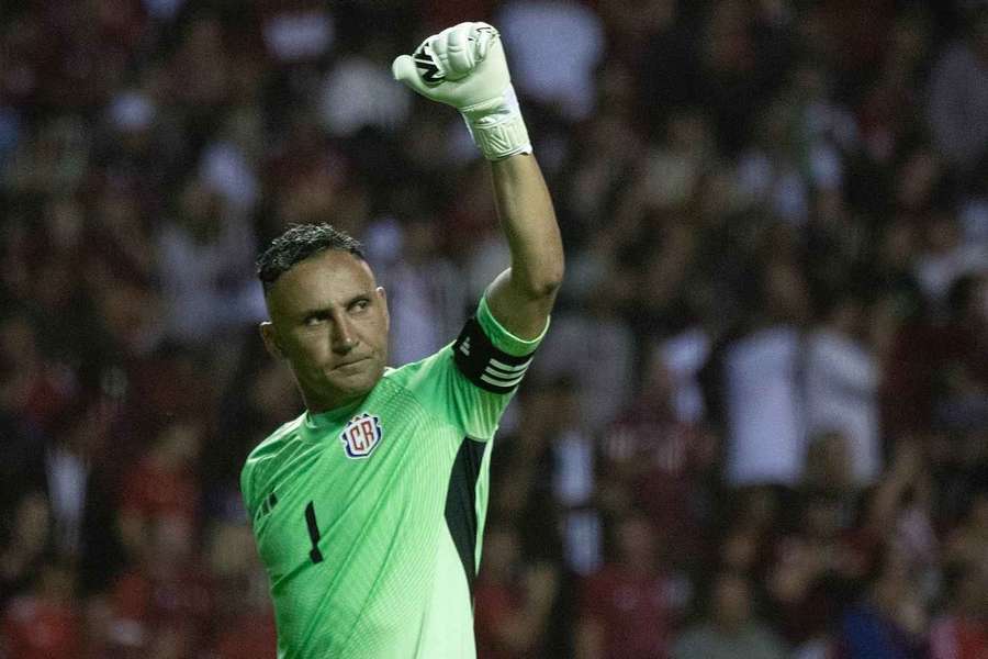 Keylor Navas, guarda-redes de 38 anos da Costa Rica Keylor Navas, guarda-redes de 38 anos da Costa Rica