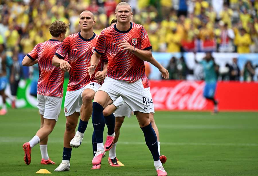 Erling Haaland vor Spielbeginn Erling Haaland vor Spielbeginn