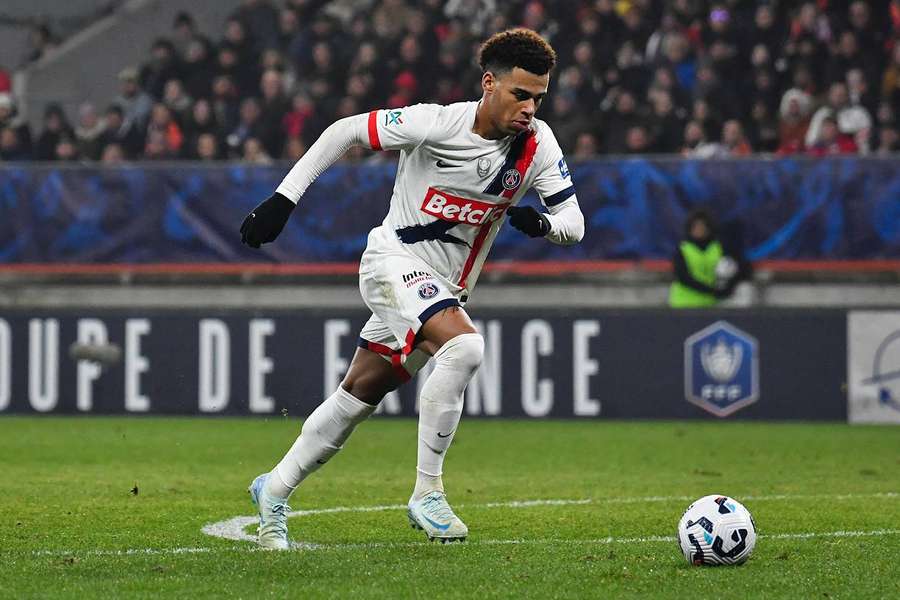 Désiré Doué sur l'action qui a amené son but face au Mans. 