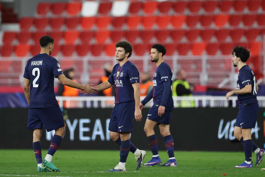 Hakimi et Neves face à Monaco le 17 février.