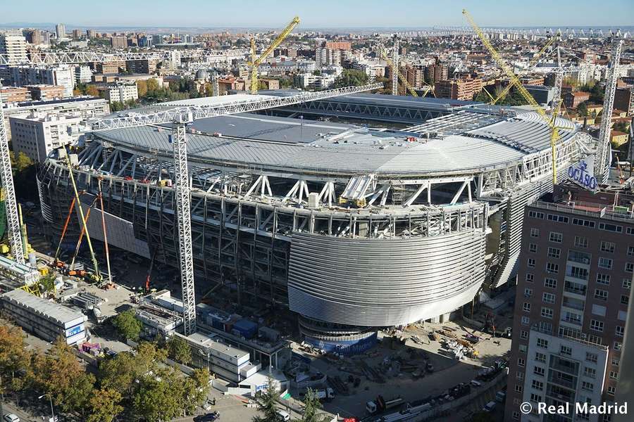 El Santiago Bernabéu está ya en la recta final de sus obras.