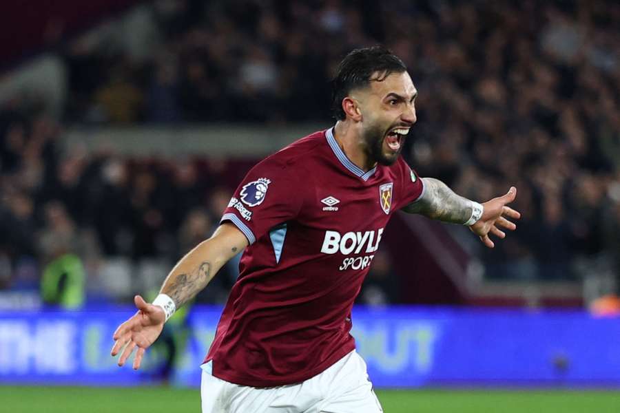 Castellanos celebrates after scoring