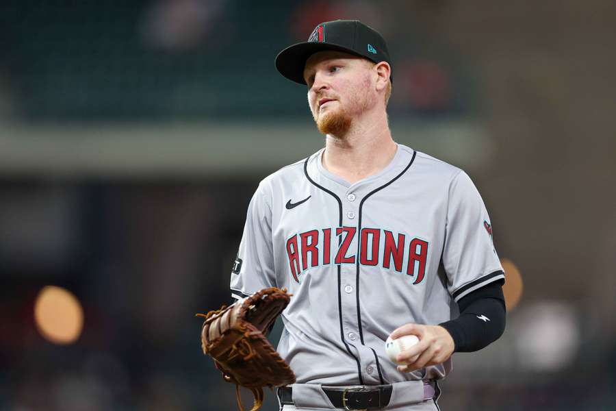 Arizona Diamondbacks first baseman Pavin Smith on the field during the ninth inning against the Houston Astros