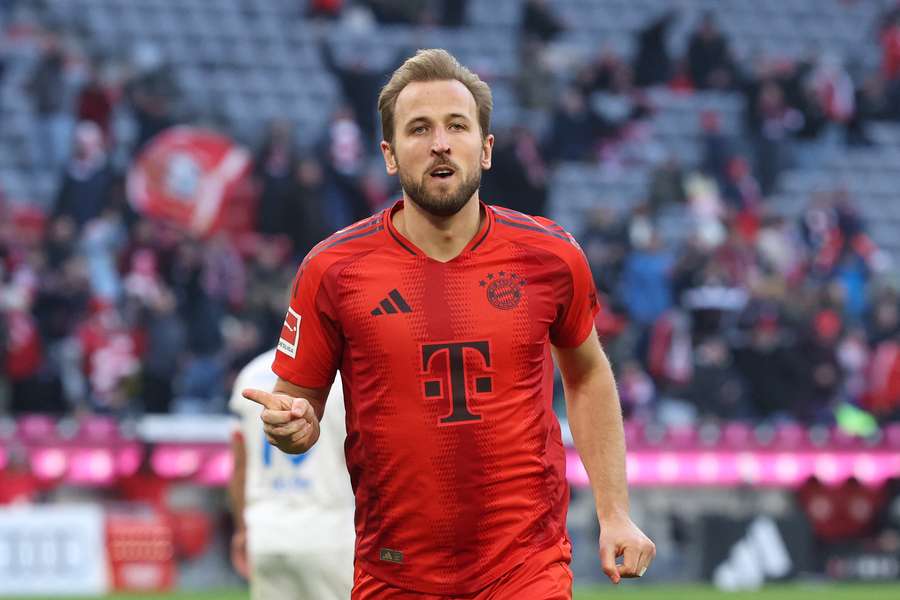 Harry Kane con la camiseta del Bayern