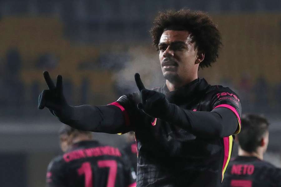 Veiga celebrates his goal