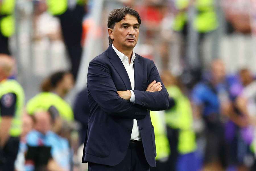Dalic, durante el estreno de Croacia Dalic, durante el estreno de Croacia